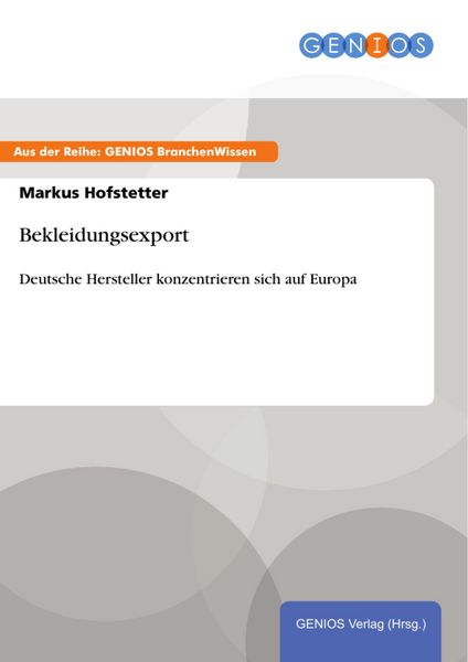 Produktbild: Bekleidungsexport