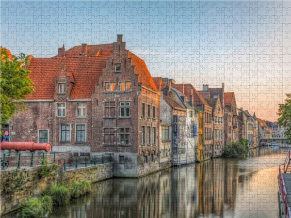 Produktbild: CALVENDO Puzzle Leie, Gent 1000 Teile Lege-Gr&ouml;&szlig;e 64 x 48 cm Foto-Puzzle Bild von Joana Kruse