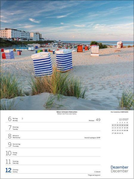 Produktbild: Nord- und Ostsee Wochenkalender 2027