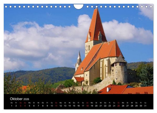 Produktbild: Die Wachau - Bezaubernde Orte an der Donau (Wandkalender 2026 DIN A4 quer), CALVENDO Monatskalender