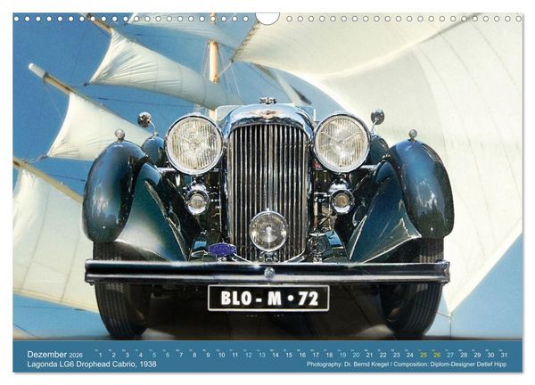 Produktbild: Oldtimer auf 5 Kontinenten (Wandkalender 2026 DIN A3 quer), CALVENDO Monatskalender