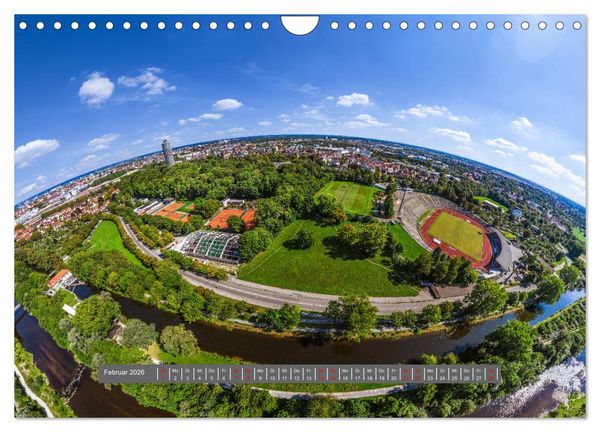 Produktbild: Meine Heimat von oben - Luftbilder von Augsburg (Wandkalender 2026 DIN A4 quer), CALVENDO Monatskalender
