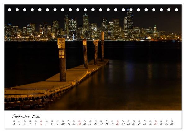 Produktbild: Eine Reise nach Seattle (Tischkalender 2026 DIN A5 quer), CALVENDO Monatskalender