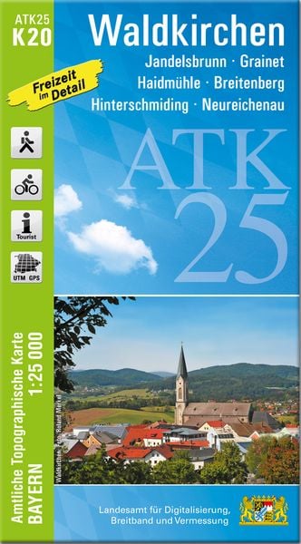 ATK25-K20 Waldkirchen (Amtliche Topographische Karte 1:25000), Sonstige von , Landesamt für Digitalisierung, Breitband und Vermessung, Bayern,