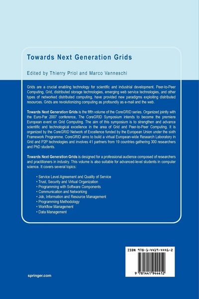 Produktbild: Towards Next Generation Grids