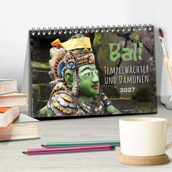 Produktbild: Bali - Tempelw&auml;chter und D&auml;monen (Tischkalender 2027 DIN A5 quer), CALVENDO Monatskalender