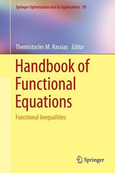 Produktbild: Handbook of Functional Equations