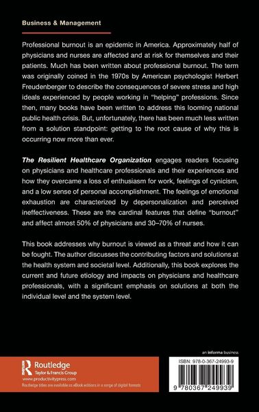 Produktbild: The Resilient Healthcare Organization