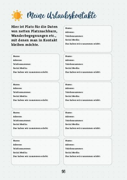 Produktbild: Unterwegs: Camping-Logbuch