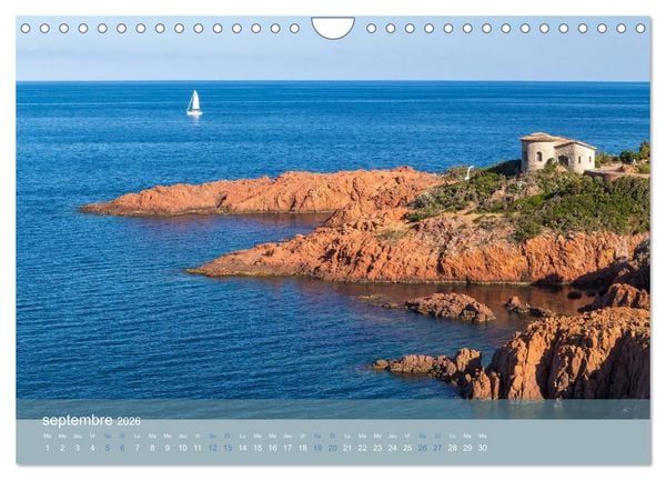 Produktbild: Littoral de la C&ocirc;te d'Azur (Calendrier mural 2026 DIN A4 vertical), CALVENDO calendrier mensuel