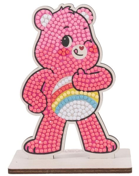 Produktbild: Craft Buddy CAFGR-32CBC061 - Crystal Art Buddies, Care Bears, Cheer Bear, rosa, Serie 6, Diamond Painting
