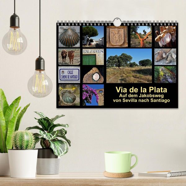 Produktbild: Via de la Plata - auf dem Jakobsweg von Sevilla nach Santiago (Wandkalender 2026 DIN A4 quer), CALVENDO Monatskalender