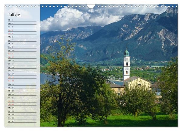 Produktbild: Caldonazzo See (Wandkalender 2026 DIN A3 quer), CALVENDO Monatskalender