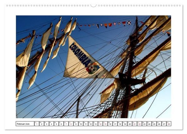 Produktbild: Windjammer - Bremerhaven (Wandkalender 2026 DIN A2 quer), CALVENDO Monatskalender