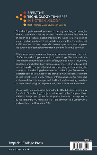 Produktbild: Effective Technology Transfer in Biotechnology