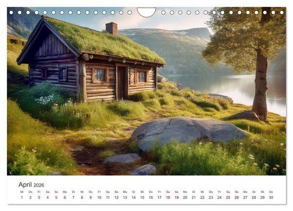 Produktbild: Zuhause in der Wildnis (Wandkalender 2026 DIN A4 quer), CALVENDO Monatskalender