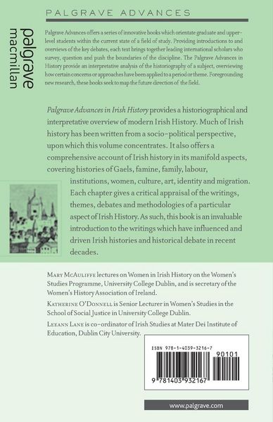 Produktbild: Palgrave Advances in Irish History