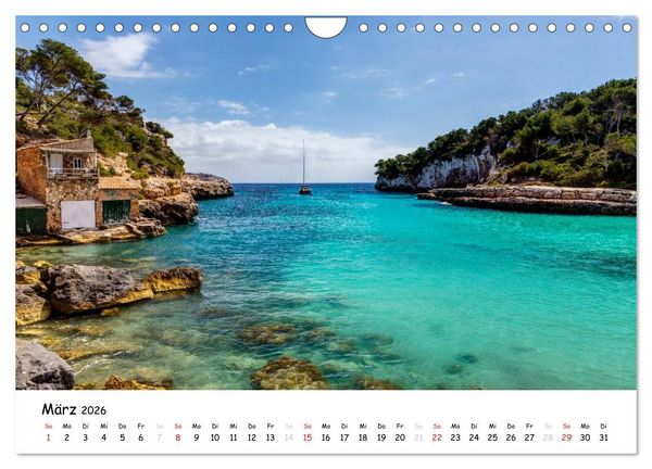 Produktbild: Wildes und romantisches Mallorca (Wandkalender 2026 DIN A4 quer), CALVENDO Monatskalender
