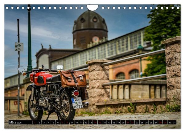 Produktbild: Meine MZ ES 250/2 unterwegs in Chemnitz (Wandkalender 2026 DIN A4 quer), CALVENDO Monatskalender