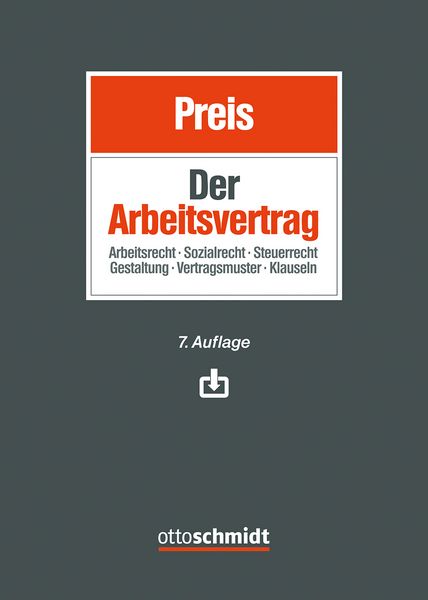 Produktbild: Der Arbeitsvertrag