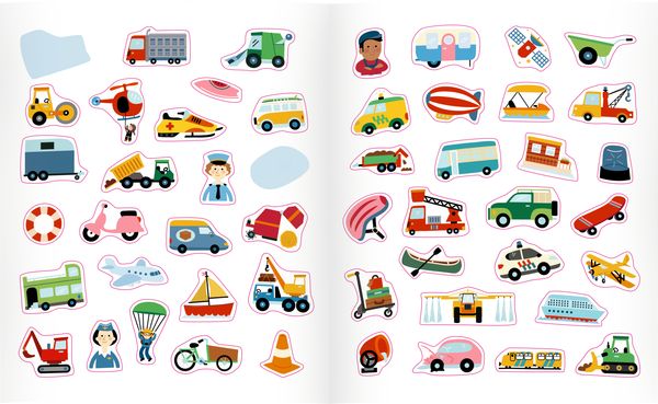 Produktbild: Mein 1. Sticker-Malbuch: Fahrzeuge - Mini-Künstler