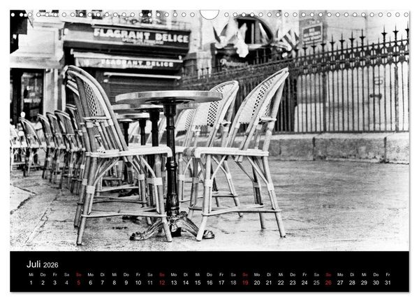Produktbild: Streifzug durch Paris (Wandkalender 2026 DIN A3 quer), CALVENDO Monatskalender