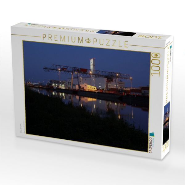 Produktbild: CALVENDO Puzzle Hafen Hannover | 1000 Teile Lege-Gr&ouml;&szlig;e 64x48cm Foto-Puzzle f&uuml;r gl&uuml;ckliche Stunden