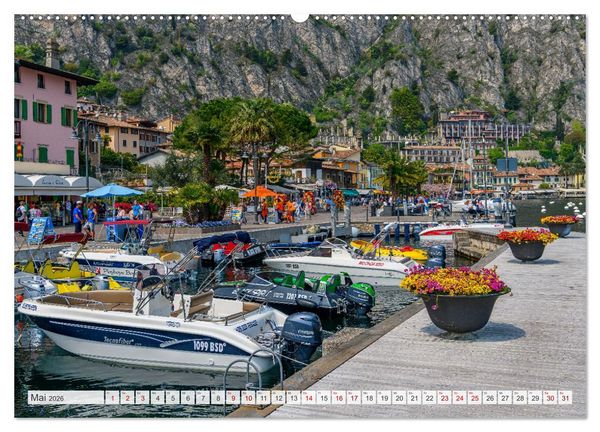 Produktbild: Unterwegs am Gardasee (hochwertiger Premium Wandkalender 2026 DIN A2 quer), Kunstdruck in Hochglanz