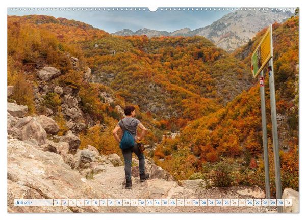 Produktbild: Abenteuer Theth - Unterwegs in den Albanischen Alpen (Wandkalender 2027 DIN A2 quer), CALVENDO Monatskalender