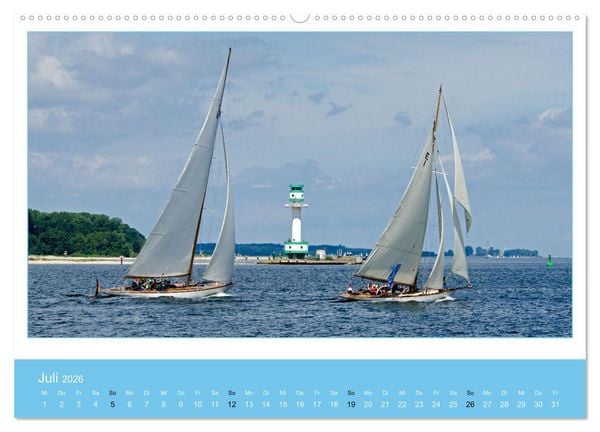 Produktbild: Kiel: Maritime Impressionen (Wandkalender 2026 DIN A2 quer), CALVENDO Monatskalender