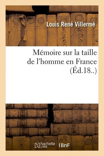 Produktbild: M&eacute;moire Sur La Taille de l'Homme En France (&Eacute;d.18..)