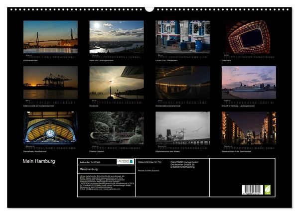 Produktbild: Mein Hamburg (Wandkalender 2027 DIN A2 quer), CALVENDO Monatskalender