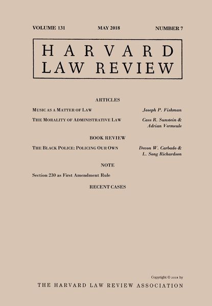 Produktbild: Harvard Law Review: Volume 131, Number 7 - May 2018