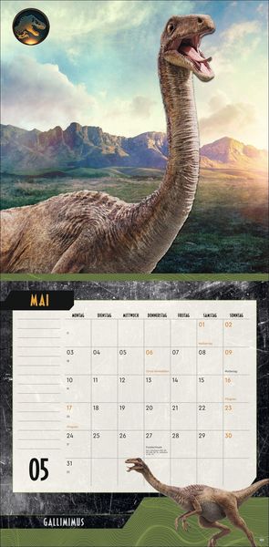 Produktbild: Jurassic World Broschurkalender 2027
