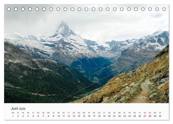 Produktbild: Matterhorn - Wahrzeichen der Schweiz (Tischkalender 2026 DIN A5 quer), CALVENDO Monatskalender
