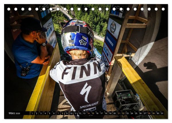 Produktbild: Downhill Racing (Tischkalender 2026 DIN A5 quer), CALVENDO Monatskalender