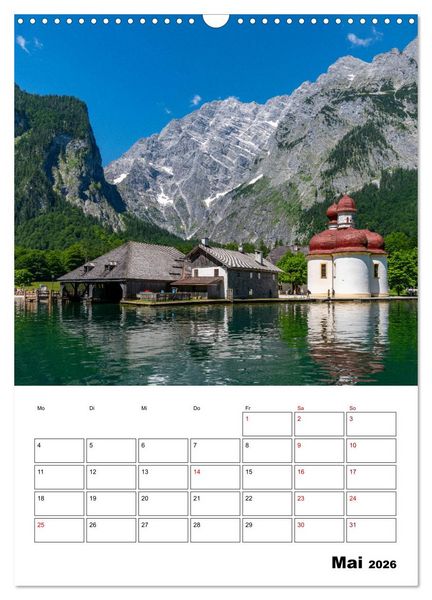 Produktbild: Mein Berchtesgadener Land (Wandkalender 2026 DIN A3 hoch), CALVENDO Monatskalender