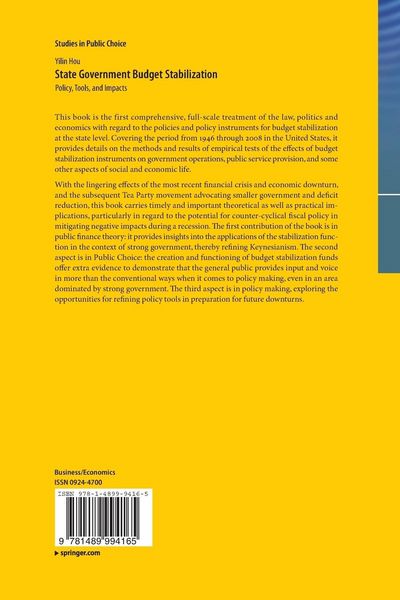 Produktbild: State Government Budget Stabilization