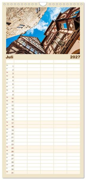 Produktbild: Familienplaner 2027 - M&auml;rchenhaftes Marburg mit 5 Spalten (Wandkalender, 21 x 45 cm) CALVENDO