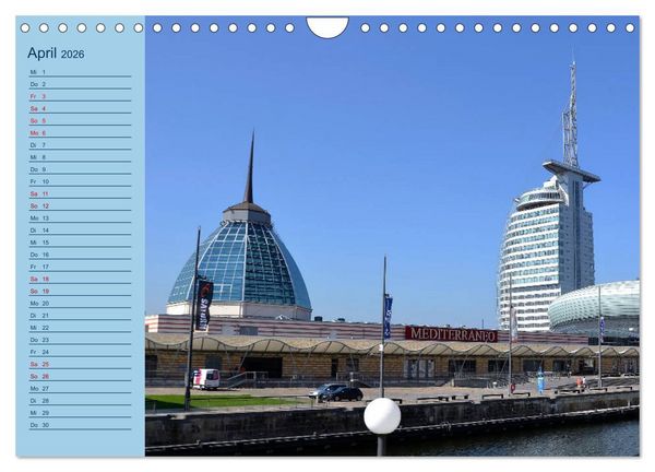 Produktbild: BREMERHAVEN - 2026 (Wandkalender 2026 DIN A4 quer), CALVENDO Monatskalender