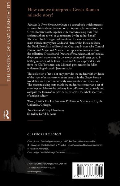 Produktbild: Miracles in Greco-Roman Antiquity