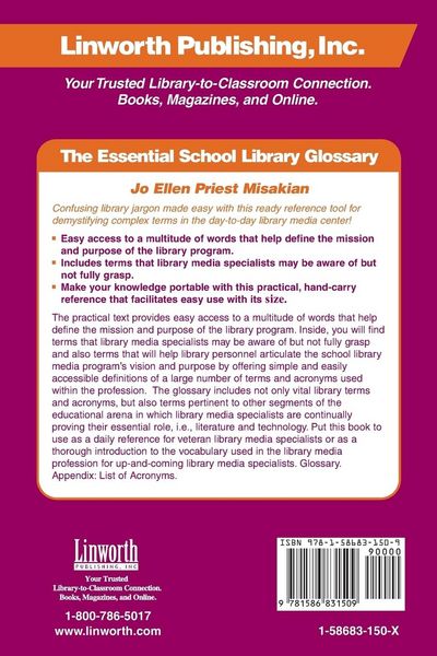 Produktbild: The Essential School Library Glossary