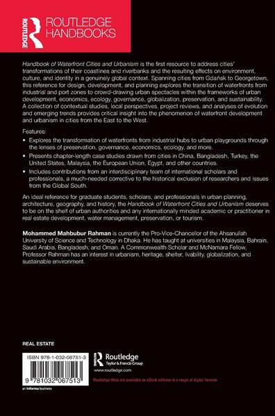 Produktbild: Handbook of Waterfront Cities and Urbanism