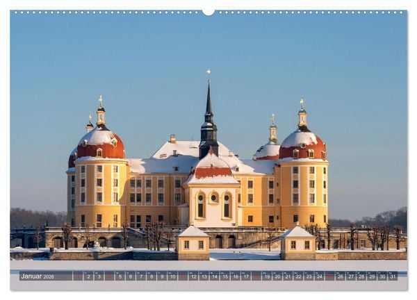 Produktbild: Moritzburg mit Schlossansichten (Wandkalender 2026 DIN A2 quer), CALVENDO Monatskalender
