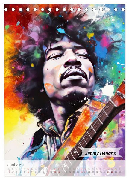 Produktbild: POP Legenden in Pop-Art (Tischkalender 2026 DIN A5 hoch), CALVENDO Monatskalender