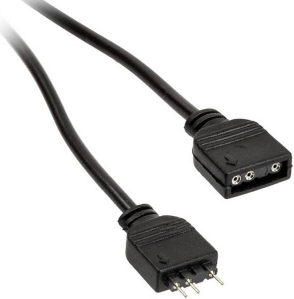 Produktbild: PC-L&uuml;fter Verl&auml;ngerungskabel [1x PC-L&uuml;fter Buchse 3pol. - 1x PC-L&uuml;fter Stecker 3pol.] 0.50 m Schwarz Kolink