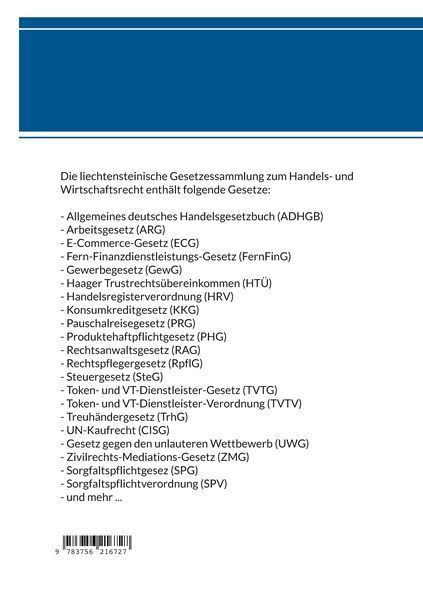 Produktbild: Gesetzessammlung des liechtensteinischen Rechts