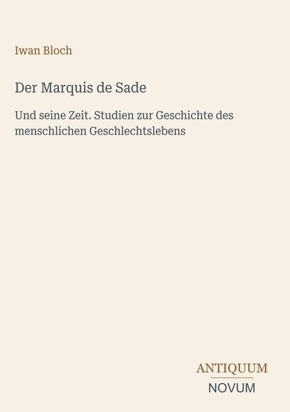 Produktbild: Der Marquis de Sade