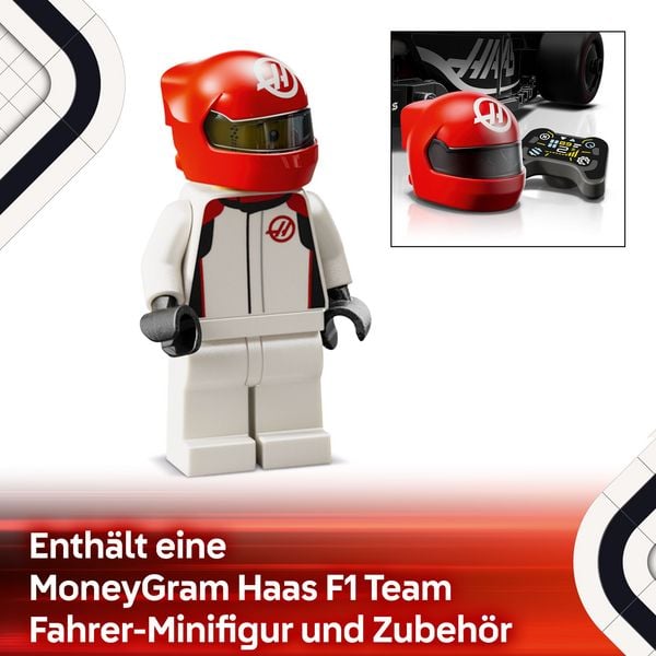 Produktbild: LEGO Speed Champions MoneyGram Haas F1 Team VF-24 Rennauto Modell 77250