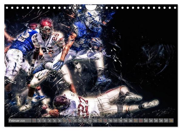 Produktbild: American Football - so cool (Wandkalender 2026 DIN A4 quer), CALVENDO Monatskalender